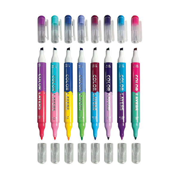 Color Layers Double Ended Layering Markers
