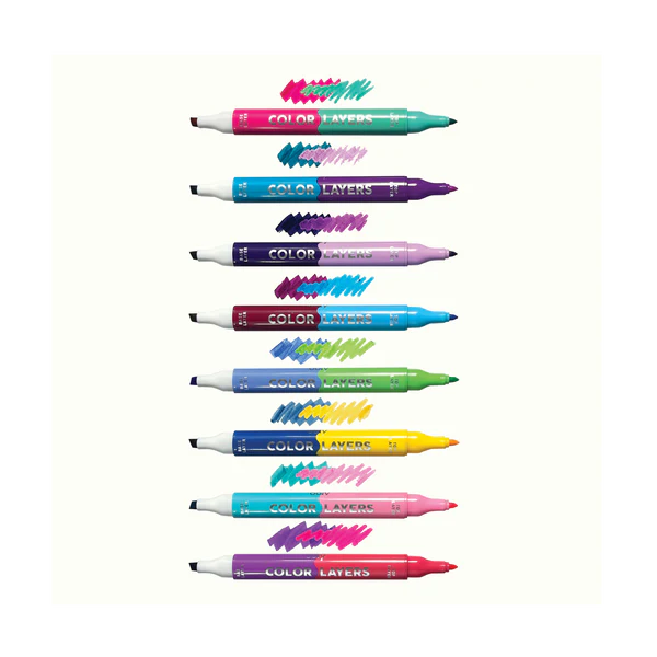 Color Layers Double Ended Layering Markers