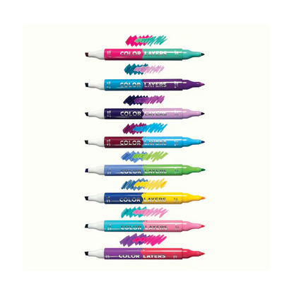 Color Layers Double Ended Layering Markers