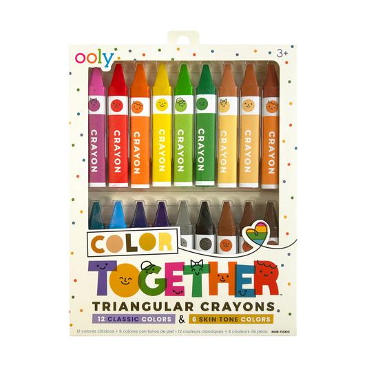 Color Together Triangular Crayons - Set of 18