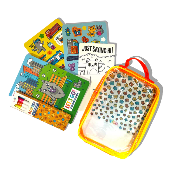 Let's Go! Activity & Coloring Kit - Kitty in the City