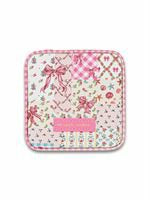 Cream Pattern Jewelry Case