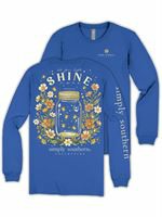 SS Long Sleeve Shine Tee on Blue