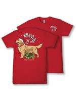 SS Short Sleeve Merry Yall Dog on Red