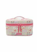 SS Quilted White Patchwork with Pink Train Makeup Case