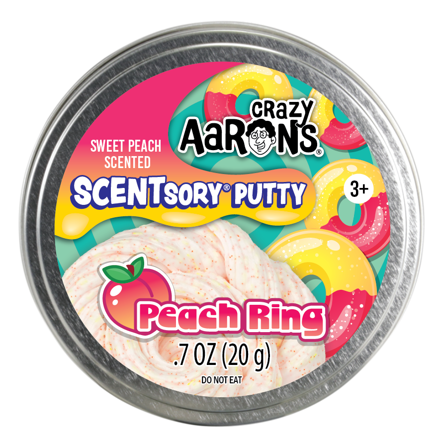Scentsory Peach Ring - 2.75" Thinking Putty Tin