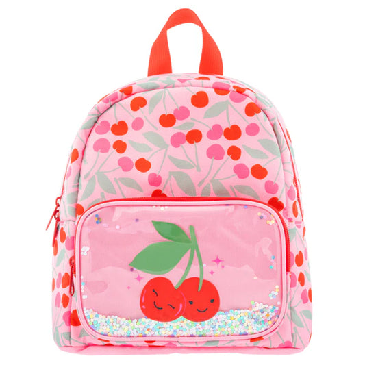 Mini Cherry Glitter Backpack