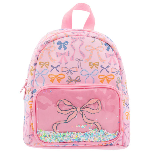 Mini Bow Glitter Backpack