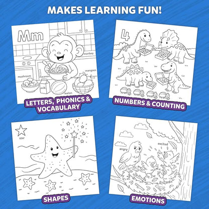 Color & Learn Letters, Shapes, Numbers, Emotions