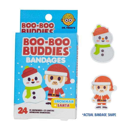 Boo Boo Buddies Snoman and Santa Bandaids