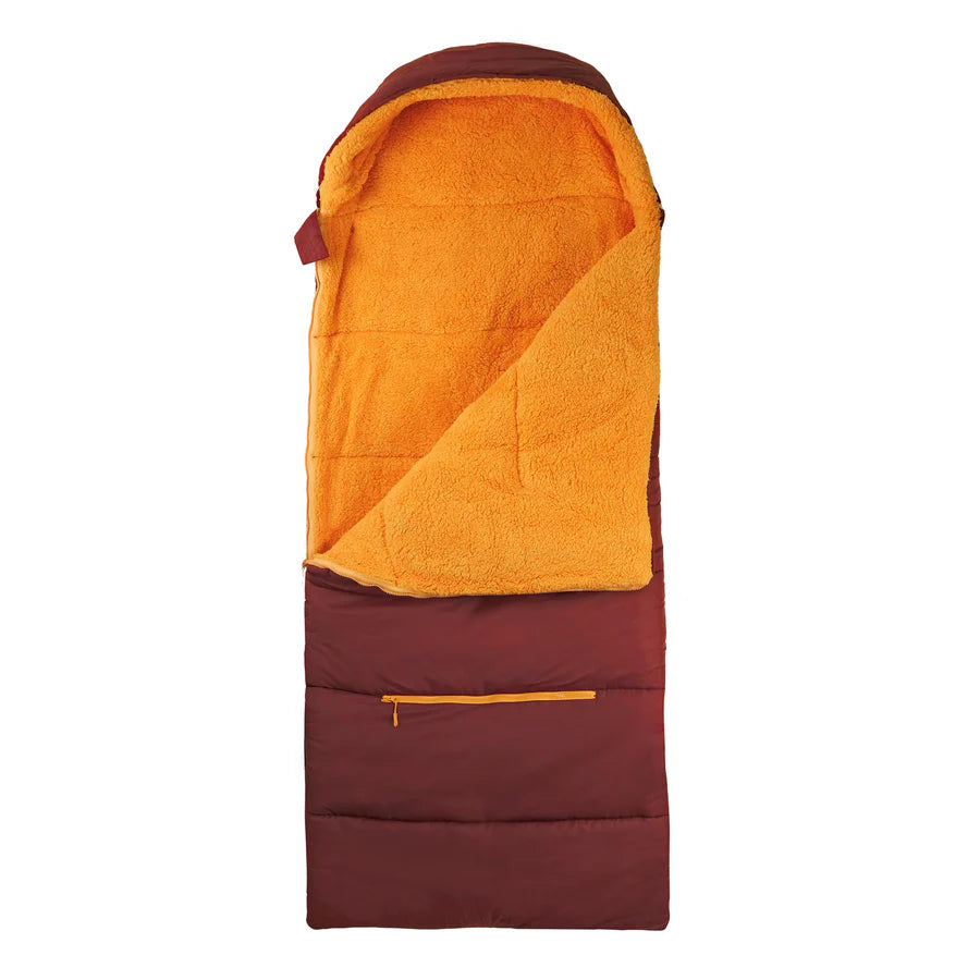 Packable Sleeping Bag - Winter Berry /Goldenrod Sherpa