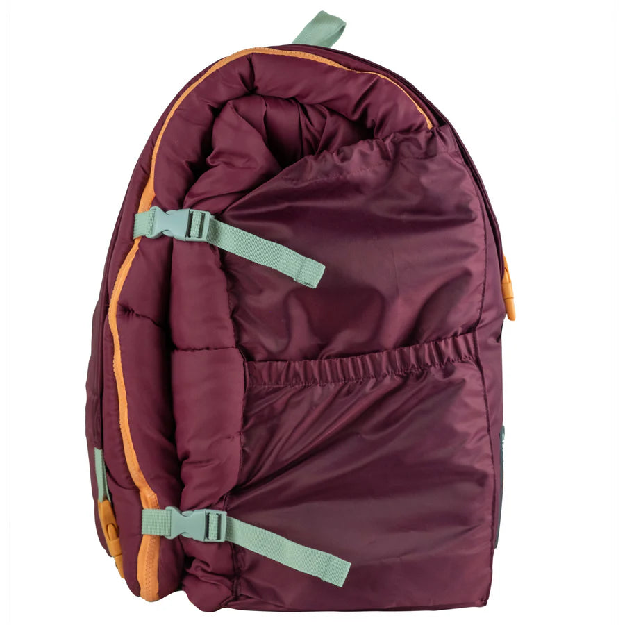 Packable Sleeping Bag - Winter Berry /Goldenrod Sherpa
