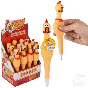 7" Rubber Chicken Pen