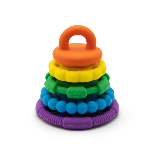 Jellystone Rainbow Stacker Teether & Toy - Rainbow