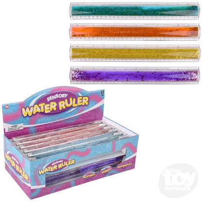 12" Sensory Water Glitter Ruler