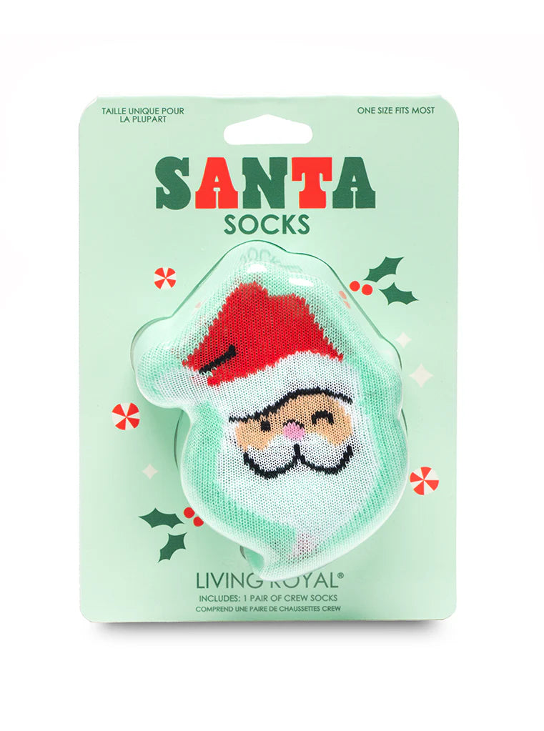 Santa 3D Kids Crew Sock