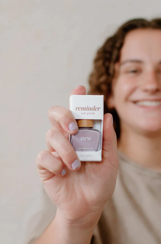 New - Nail Polish with Inspiring Reminder - Soft Lavendar