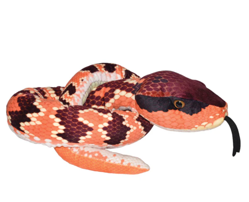 Eastern Cottonmouth Snake Stuffed Animal - 54"