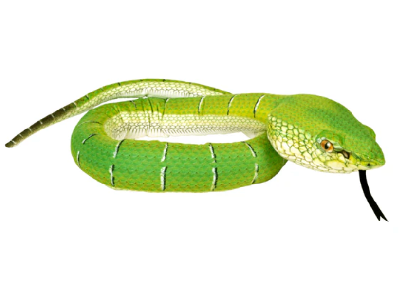 Plush Snake Borneo Pit Viper Stuffed Animal - 54"