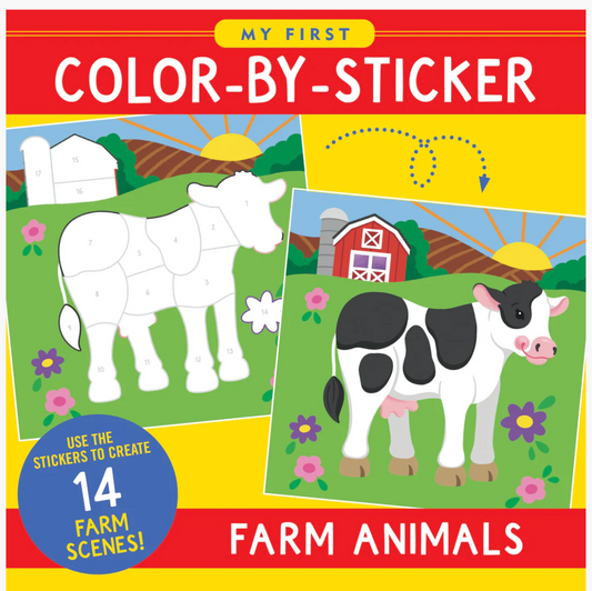 My First Color-By-Sticker Book -- Farm Animals