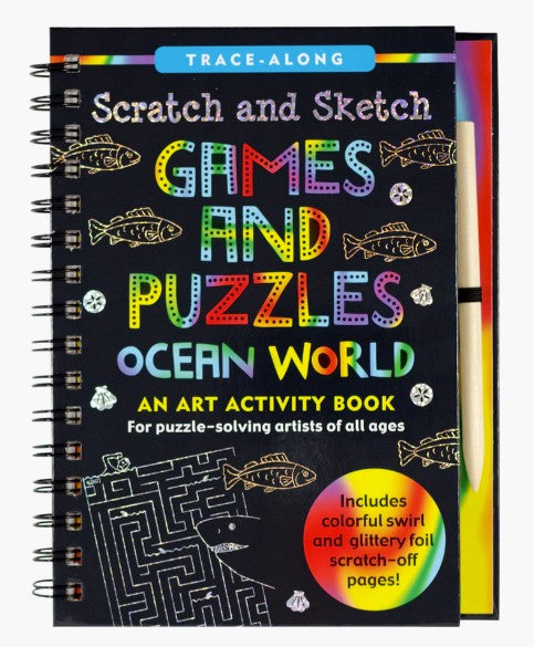 Games and Puzzles: Ocean World Scratch and Sketch