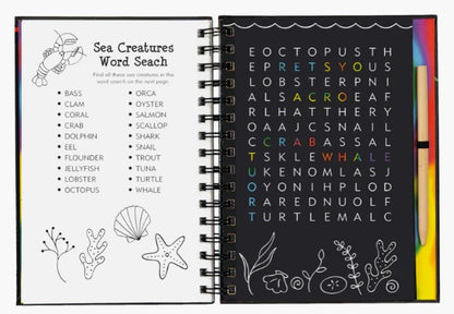 Games and Puzzles: Ocean World Scratch and Sketch