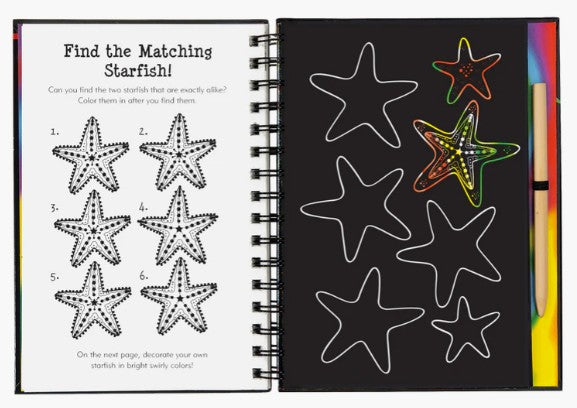 Games and Puzzles: Ocean World Scratch and Sketch