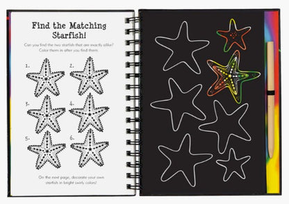 Games and Puzzles: Ocean World Scratch and Sketch