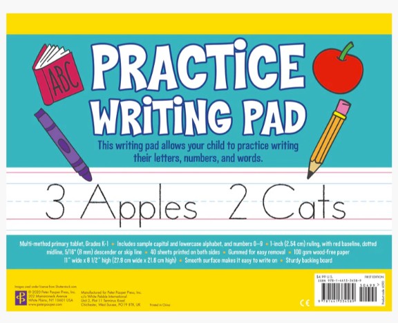 Practice Writing Pad