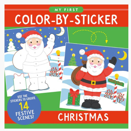 My First Color-by-Sticker Book -- Christmas