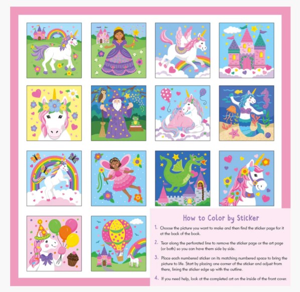 My First Color-by-Sticker Book -- Unicorns & More