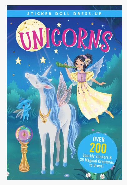 Unicorns Sticker Doll Dress-Up Book