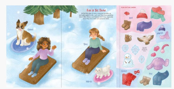 Puppies Sticker Doll Dress-Up Book