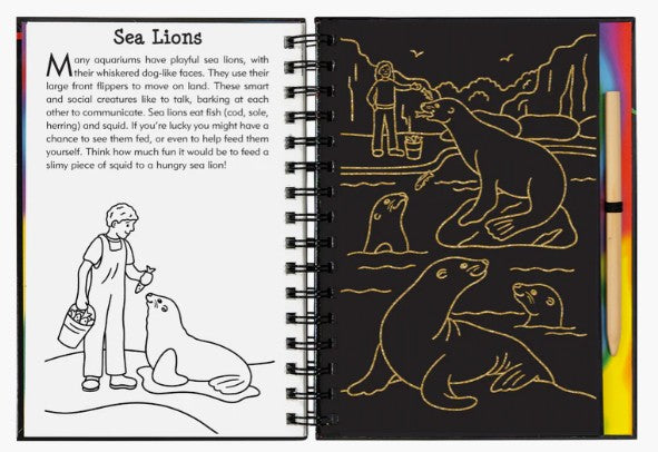 At the Aquarium Scratch and Sketch