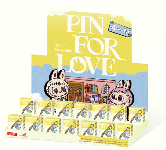 Labubu Pin for Love Letter Big Letter Pendant (A-M) Blind Box