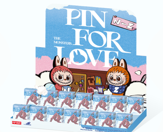 Labubu Pin for Love Letter Big Letter Pendant (N-Z) Blind Box