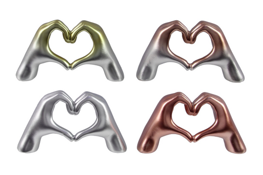 Resin Heart Gesture Hands
