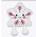 Snowflake Shaped Pillow, White
