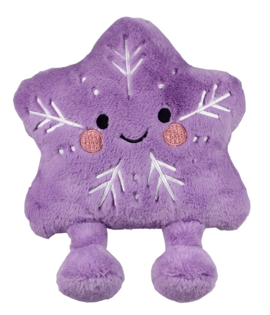 Snowflake Shaped Pillow, Purple