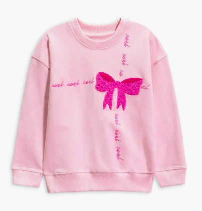 Preppy Goose Pink Bow Sweatshirt