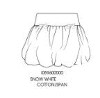 Bubble Skort With Bows in Snow White