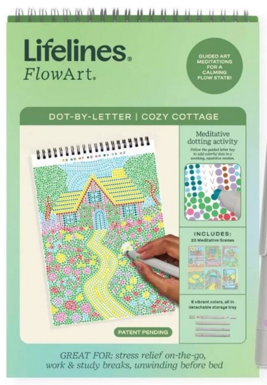 FlowArt- Dot-By-Letter, Cozy Cottage