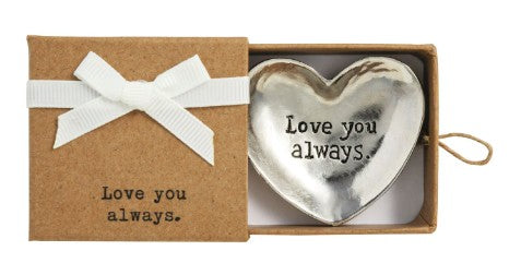 Love You Always Heart Trinket Dish