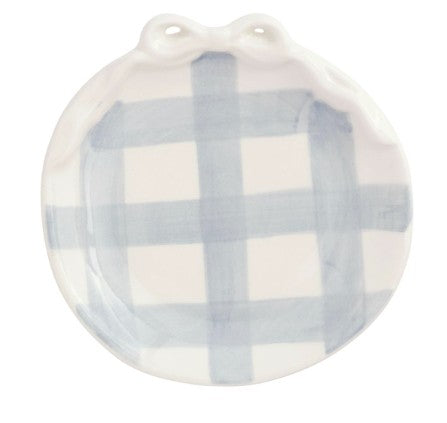 Gingham Bow Ring Dish