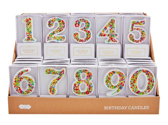 Mud Pie Number Birthday Candles