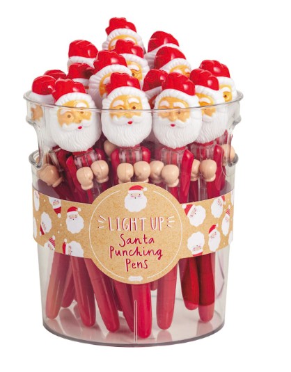 Santa Light-Up Punching Pens