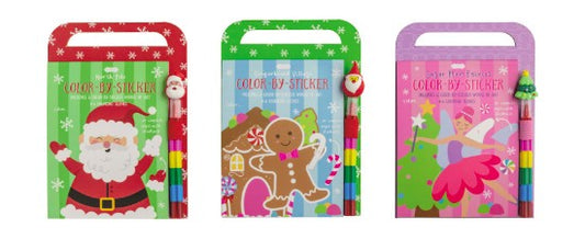 Mud Pie Christmas Color-By-Sticker Sets