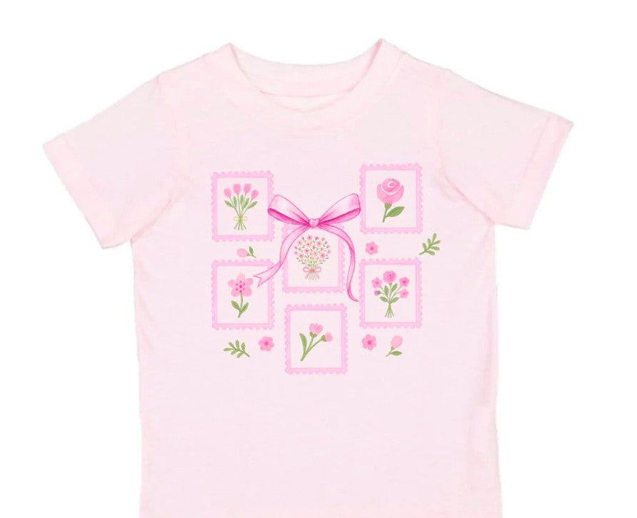 Bouquet Bow Short Sleeve T-Shirt