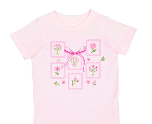 Bouquet Bow Short Sleeve T-Shirt