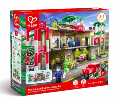 Multi-Level Railway City Train Set
